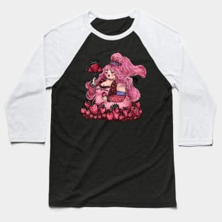 Strawberry Queen (design available with background and quote too) Baseball T-Shirt